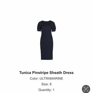 Pinstrip dress sheath dress
